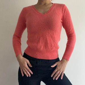 Pink cashmere sweater halogen Size small